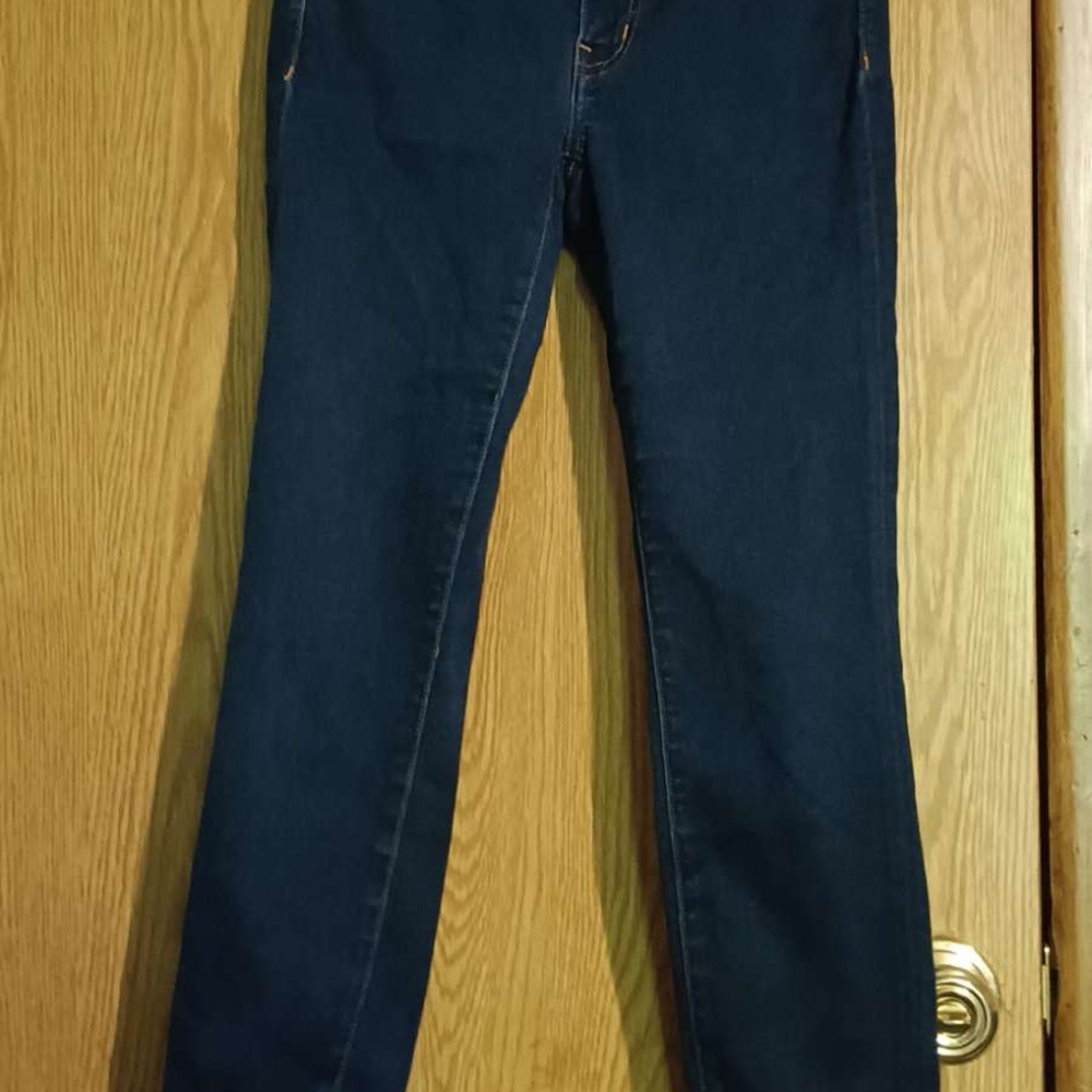 American Eagle Outfitters Dark Blue Straight Leg Jeans